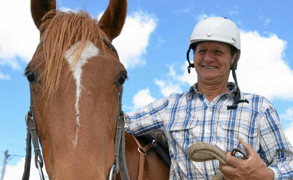 Ken Boulton from Victoria, with his horse Intuition, is no stranger to the Warwick campdrafting. Ken Boulton from Victoria, with his horse Intuition, is no stranger to the Warwick campdrafting.